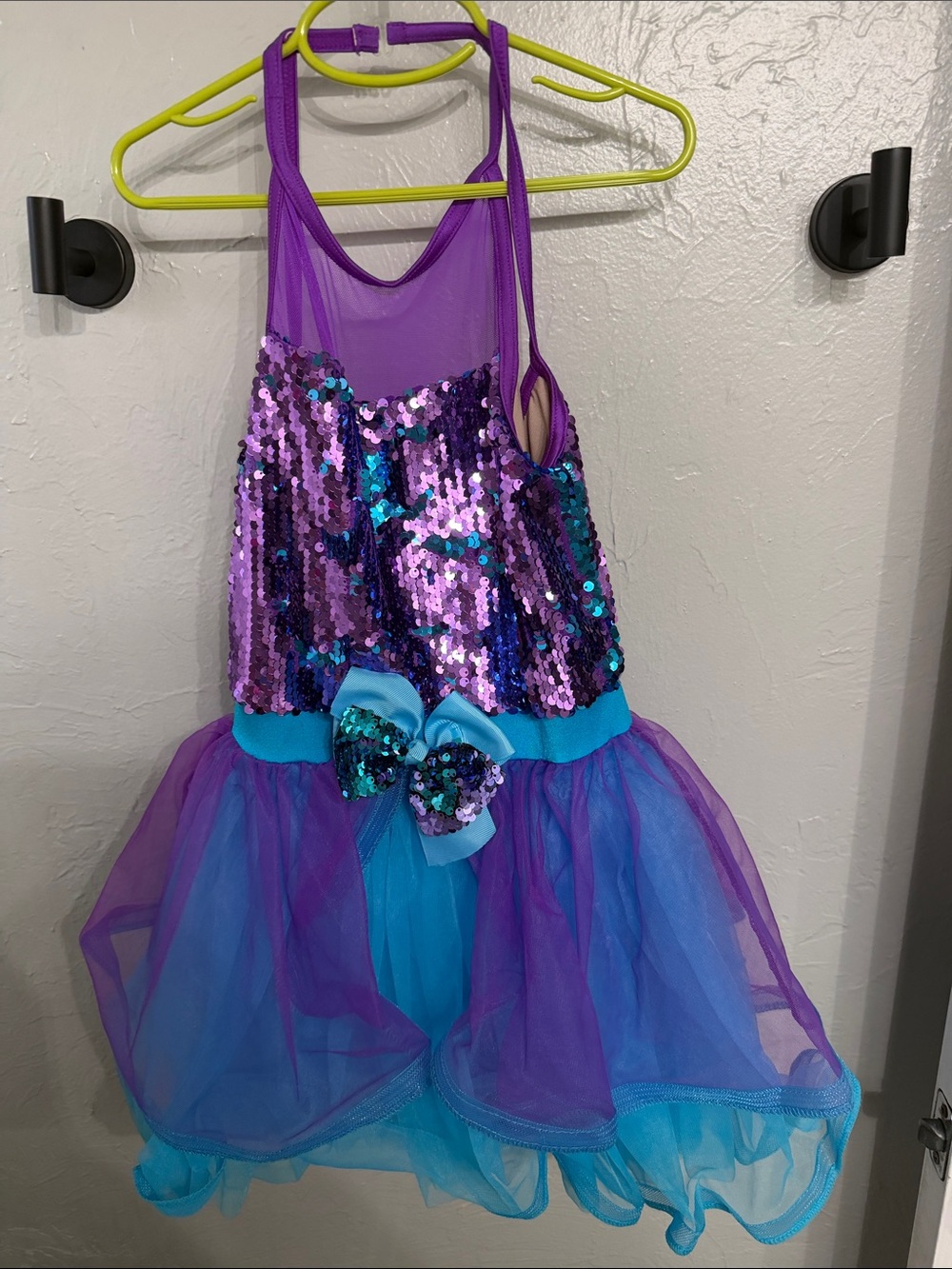 Weissman Purple and Blue Sequin Tulle Dance Costume